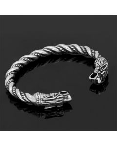 Antique Norse Viking Dragon Bracelet Cuff Bangle Wristband Men Jewelry Alloy