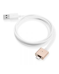 1M Metal Magnetic Micro USB Charging Cable Lead For Samsung Android Moblie Phone - Gold