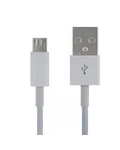 22cm Micro USB Charging Data Cable for Samsung Huawei - White