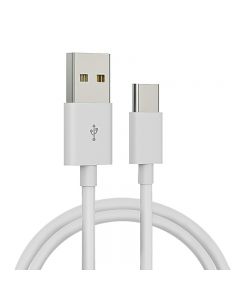 Super Speed USB 3.1 Type C Charging Cable White - 1m