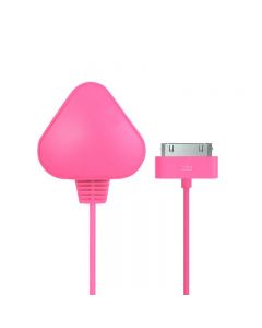TC036 5V 1A Travel Charger with Cable for iPhone 4 and 4S - Pink