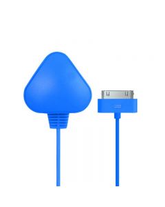 TC036 5V 1A Travel Charger with Cable for iPhone 4 and 4S - Blue