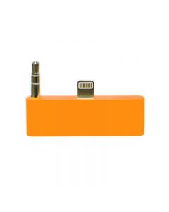 30 pin to 8 pin AUDIO Adapter Converter for Dock Station iPhone 5 iPod Touch- Orange