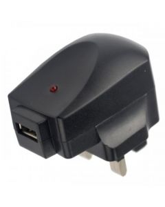 TC038 5V 1A Charger UK Plug Adapter - Black
