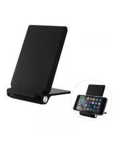 T100 Fast Wireless Charger Foldable Portable Charging Pad with Stand Function - Black