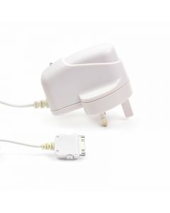 2.1A UK Charger Adapter with Cable for iPad2/3 iPhone 4S - White