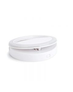 Selfie Light LED Ring Fill Light Camera Photography for iPhone All Smartphones - White