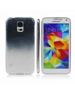 Rain Drop Design Hard Case Back Cover for Samsung Galaxy S5 - Black