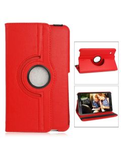 360 Degree Rotating Flip Case for Samsung Galaxy T330 Tab4 8.0 - Red