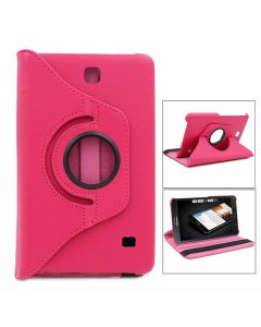 360 Degree Rotating Flip Case for Samsung Galaxy T230 Tab4 7.0 - Hot Pink