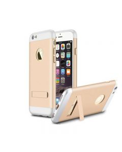 Shockproof Armor Stand Back Case Cover for Apple iPhone 6 Plus - Silver