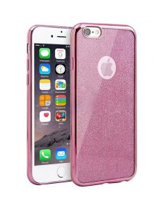 Fashion Bling Silicone Glitter Shockproof Case Cover for iPhone 7 - Pink