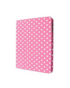 Flip Stand PU Leather Case Multiple Viewing Polka Dot Cover for iPad Mini 1/2/3 - Pink