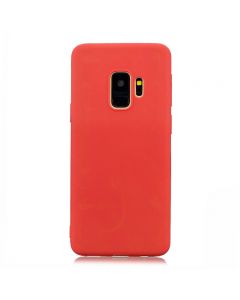 Slim Flexible Soft Rubber TPU Shockproof Case Back Cover for Samsung S9 - Red