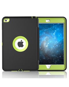 3 Layers PU Protective Case Auto Sleep Wake Folio Stand for iPad Mini 4 - Green