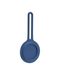 Air Tag Silicone Loop Holder Keyring Carry Case for Apple - Blue