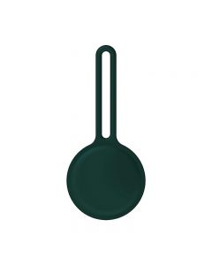 Air Tag Silicone Loop Holder Keyring Carry Case for Apple - Green