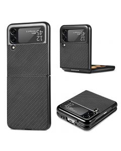 Anti Scratch Protective Slim Phone Case Drop proof Fashion for Samsung Galaxy Z Flip 3 5G - Black