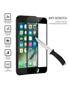 3D Full Cover Tempered Glass Screen Protector for Apple iPhone 7 8 - Black