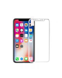 iPhone X/XS/11 Pro 3D Tempered Glass Metal Edge to Edge Screen Protector - Silver