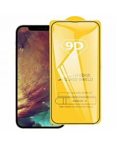 9D Full Cover Tempered Glass Screen Protector for iPhone 13/13 Pro - Black