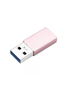 USB-C Female to USB-A Male Adapter - Rose Gold