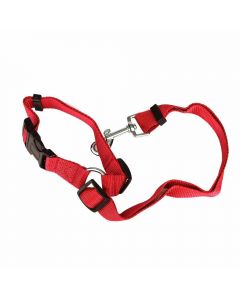 Dog Pet Adjustable Car Safety Seat Belt Harness Travel Lead Restraint Leash Belt Traction Rope - Red