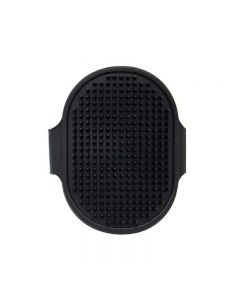 Pet Grooming Brush Cat Dog Detaining Massage Rubber Pad For Long and Short Hair - Black