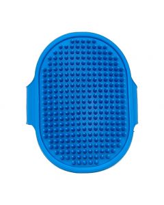 Pet Grooming Brush Cat Dog Detaining Massage Rubber Pad For Long and Short Hair - Blue