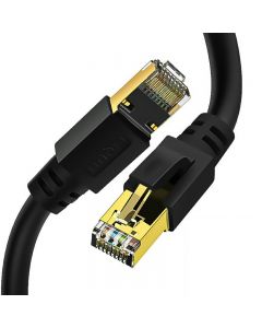 RJ45 Network Patch Cord Cat8 LAN Cable 2000Mhz 40Gbps Suitable for Router Mac Laptop - 10FT