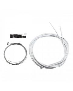 Jagwire Bike Bicycle Complete Front & Rear Inner Outer Gear Brake Wire Cable Kit - White