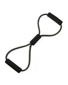 25 Pounds Exercise Resistance Band Gym Strength Weight Yoga Training Bands - Black