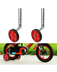 1 Pair Bicycle Stabilisers 12-20inch Universal Bike Training Wheels - Red