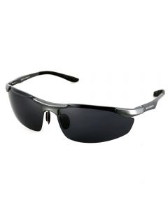 Aluminum Polarized Sunglasses Men Sports Sun Glasses Driving Mirror Goggle - Black