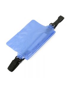 Large Waterproof Dry Pouch Bag Case with Waist Strap for Sports Swimming Beach - Blue