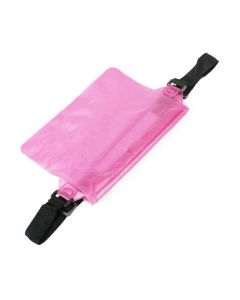 Large Waterproof Dry Pouch Bag Case with Waist Strap for Sports Swimming Beach - Pink