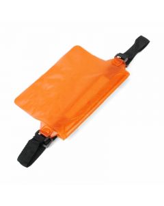 Large Waterproof Dry Pouch Bag Case with Waist Strap for Sports Swimming Beach - Orange