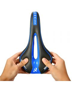 Bicycle Bike Cycle MTB Saddle Road Mountain Sports Soft Cushion Gel Pad Seat UK-Black+Blue