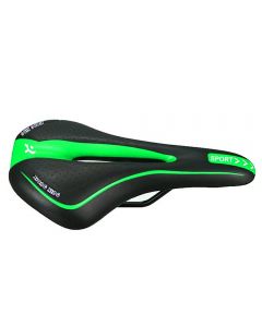 Bicycle Bike Cycle MTB Saddle Road Mountain Sports Soft Cushion Gel Pad Seat UK-Black+Green