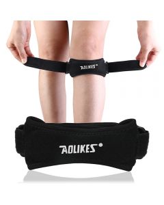 Pain Relief Knee Support Strap Knee Pads Shock Absorption Basketball Protective Knee Shin Belt for Running Riding Hiking