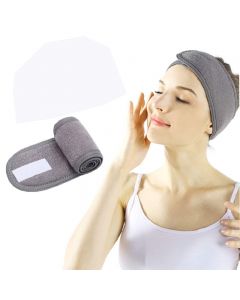 Spa Makeup Yoga Sports Headband Washing Face Hair Hood Sweat-absorbent Turban - Grey