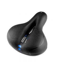Wide Extra Comfy Bike Bicycle Gel Cruiser Comfort Sporty Soft Pad Saddle Seat - Blue