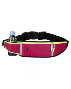 Holder Bag Waterproof Running Pouch Belt Waist Pack Fanny Pack for Bottle - Hot Pink