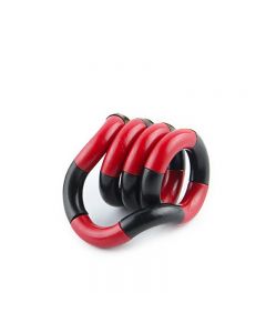 Tangle Fiddle Fidget Roll Anti-Stress ADHD Autism EDC Sensory Fingertoy Gift for Adult - Red + Black