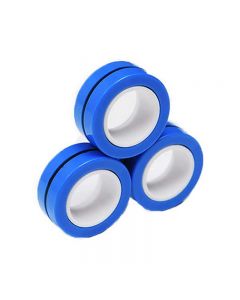 Magnetic Bracelet Ring Unzip Magical Ring Props Tools Decompression Product Anti-Stress - Blue