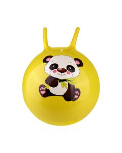 Large Space Hopper Inflatable jumping Bounce Ball with Foot Inflator - Yellow