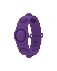 Simple Dimple Push Bubble Fidget Bracelet Portable Sensory Product Stress Relief - Purple