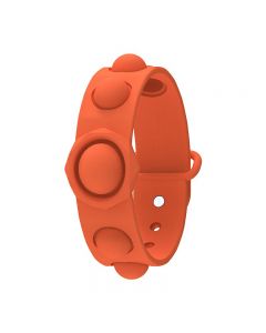Simple Dimple Push Bubble Fidget Bracelet Portable Sensory Product Stress Relief - Orange