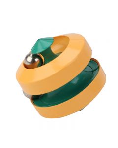 Fingertip Rubik Educational Irregular Round Cube Finger Magic Disk - Yellow