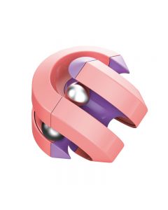 Fingertip Rubik Educational Irregular Round Cube Finger Magic Disk - Pink